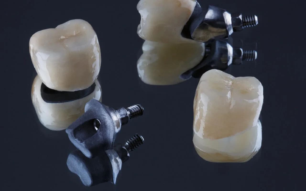 Restorative dental implant crowns